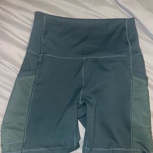 Fabletics Green Athletic Shorts